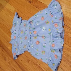 Janie and Jack Light Blue Floral Springtime Dress